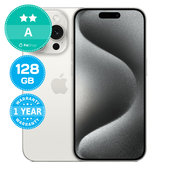 Apple iPhone 15 Pro White Titanium 128GB A Refurbished