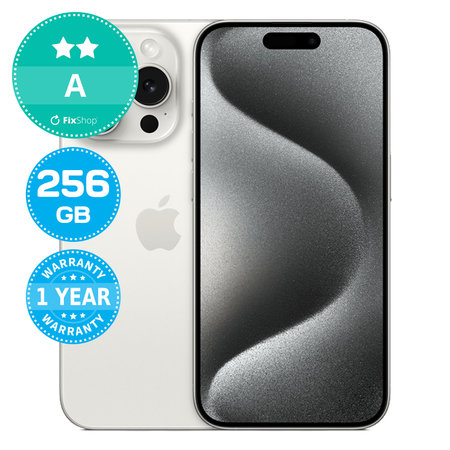 Apple iPhone 15 Pro White Titanium 256GB A Refurbished