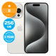 Apple iPhone 15 Pro White Titanium 256GB B Refurbished