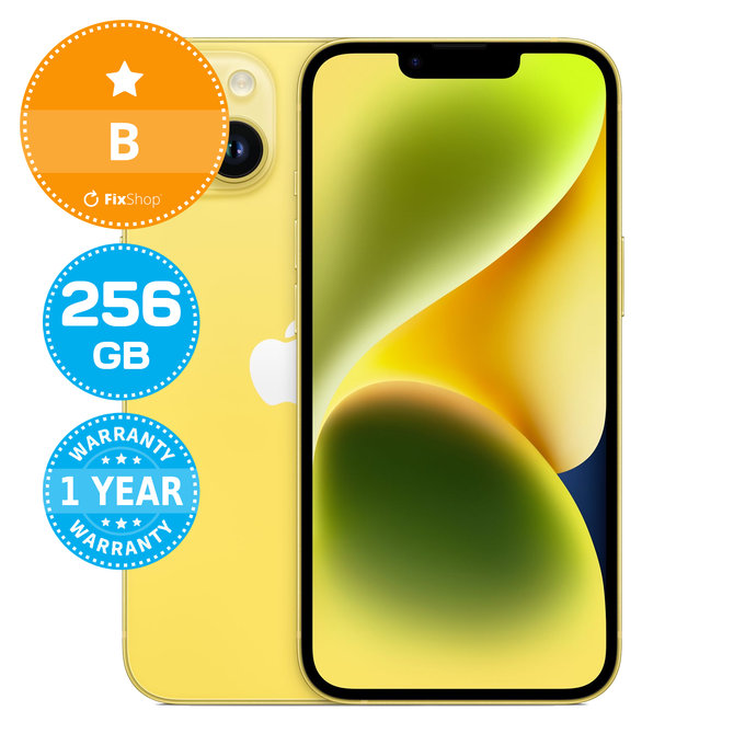 Apple iPhone 14 Yellow 256GB B Refurbished