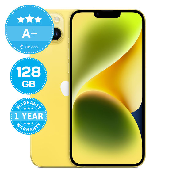 Apple iPhone 14 Plus Yellow 128GB A+ Refurbished