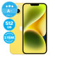Apple iPhone 14 Plus Yellow 512GB A+ Refurbished