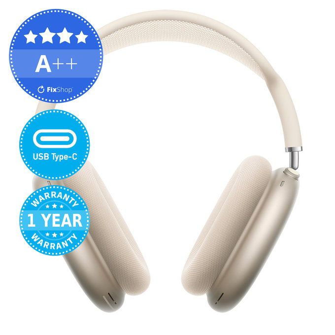 Apple AirPods Max (USB-C) - Starlight A++ Refurbished