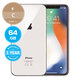 Apple iPhone X Silver 64GB C Refurbished