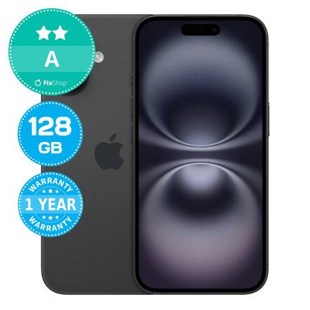 Apple iPhone 16 Black 128GB A Refurbished
