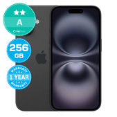 Apple iPhone 16 Black 256GB A Refurbished