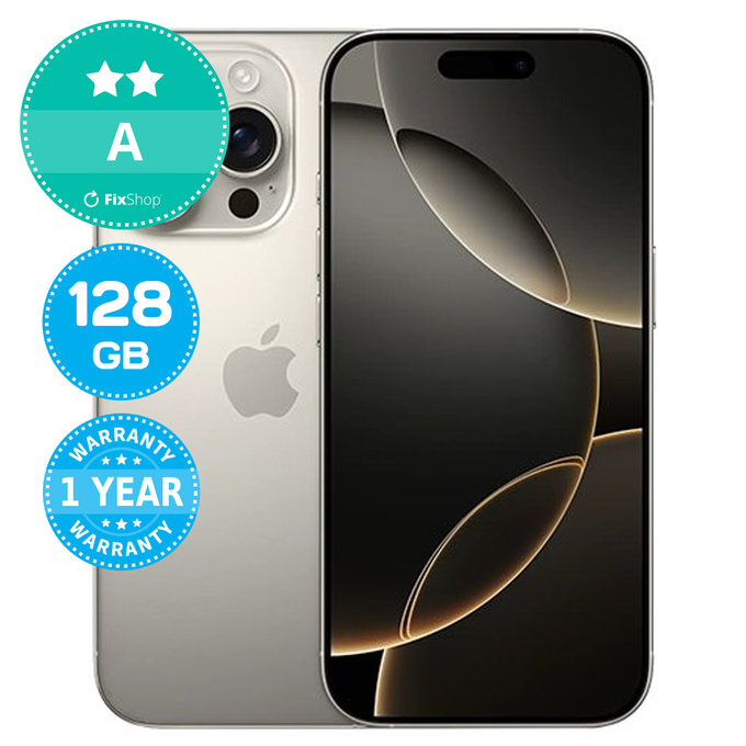 Apple iPhone 16 Pro Natural Titanium 128GB A Refurbished