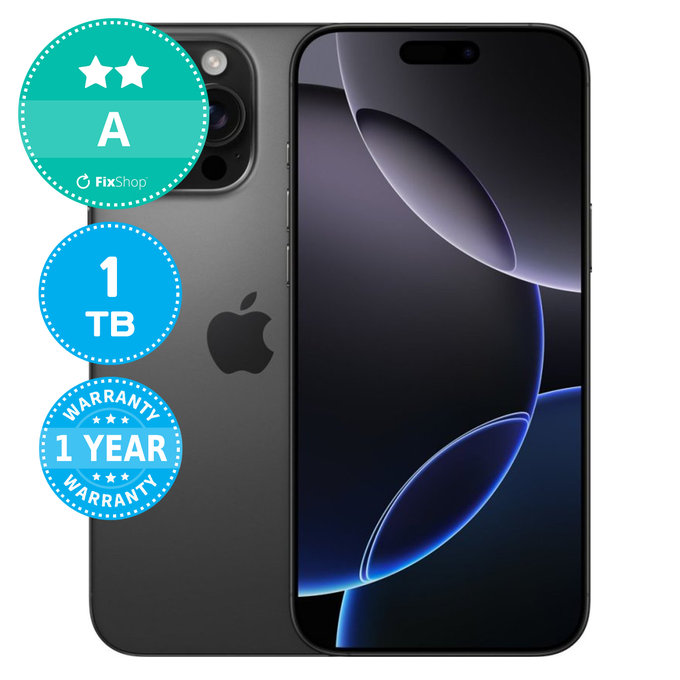 Apple iPhone 16 Pro Max Black Titanium 1TB A Refurbished