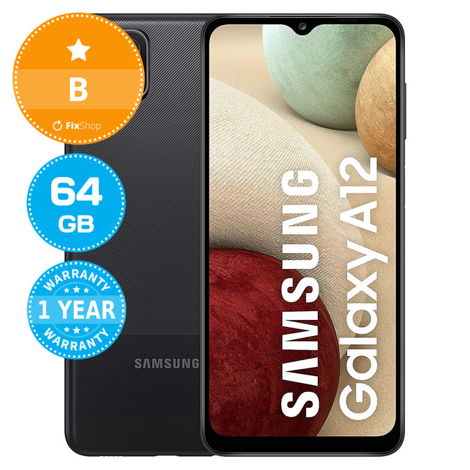 Samsung Galaxy A12 A127F Black 64GB B Refurbished