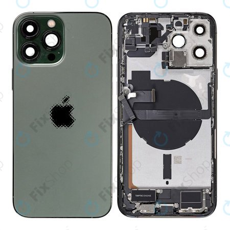 Apple iPhone 13 Pro Max - Hinteres Gehäuse mit Kleinteilen (Alpine Green)