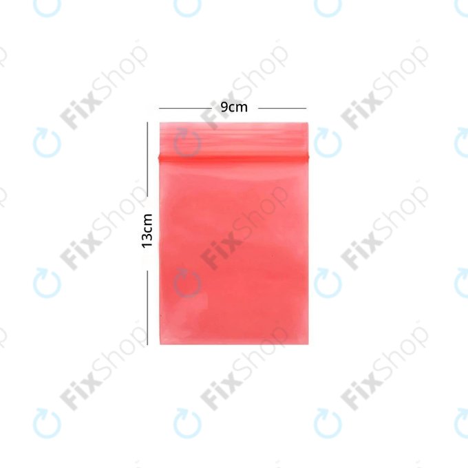 ESD-antistatisch Druckverschlussbeutel (Red) - 9x13cm 100Stk.