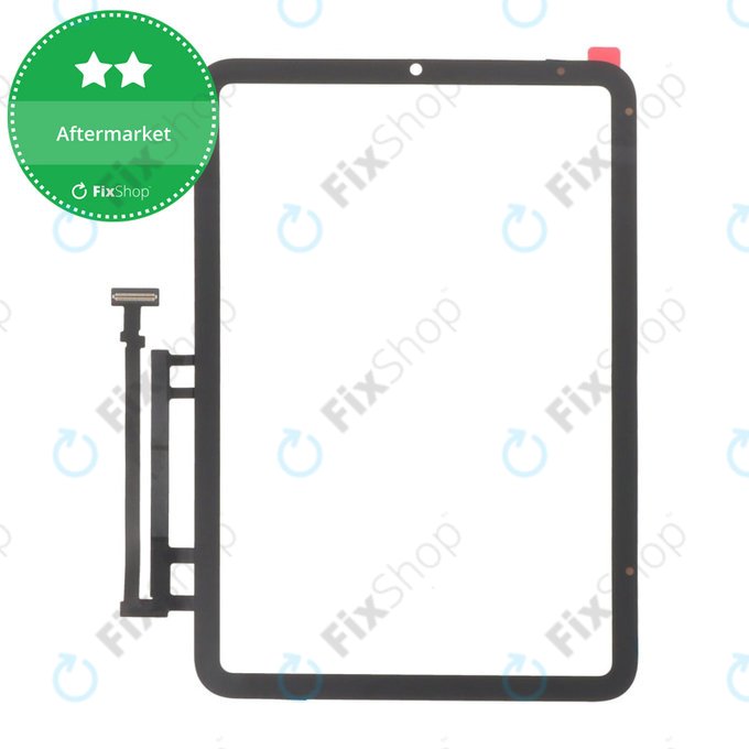 Apple iPad Mini 6, Mini (2024) - Touchscreen Front Glas + Adhesive (Black)