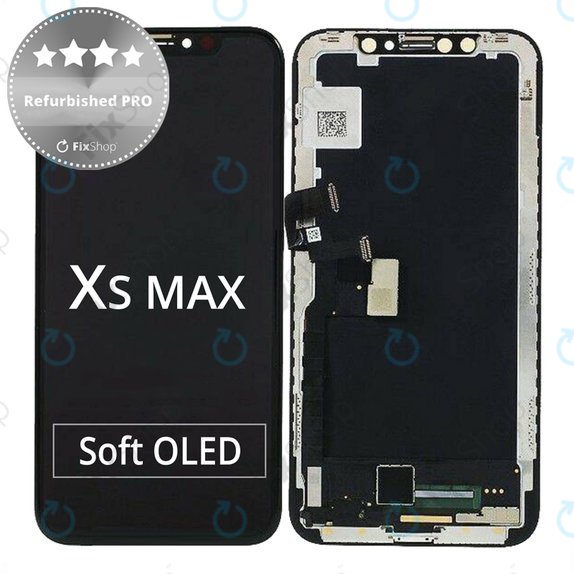 Apple iPhone XS Max - LCD Display + Touchscreen Front Glas + Rahmen Refurbished PRO