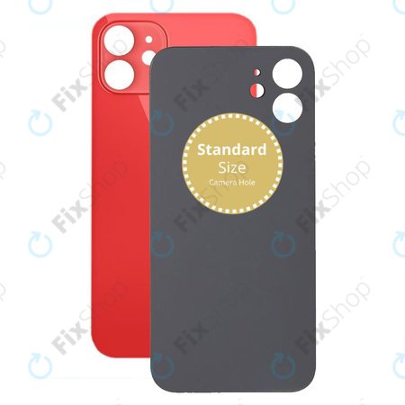 Apple iPhone 12 - Backcover Glas (Red)