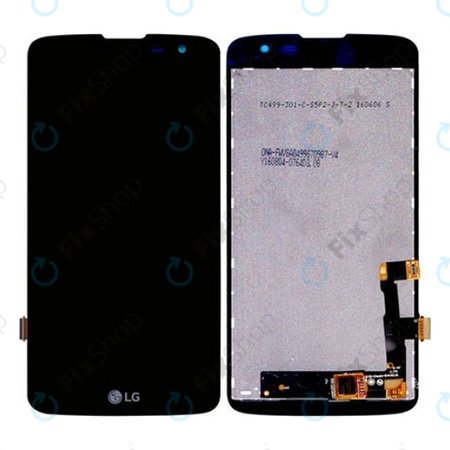 LG K7 X210 - LCD Display + Touchscreen front Glas (Schwarz) - EAT63353901
