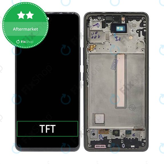 Samsung Galaxy A53 A536B - LCD Display + Touchscreen Front Glas + Rahmen (Awesome Black) TFT