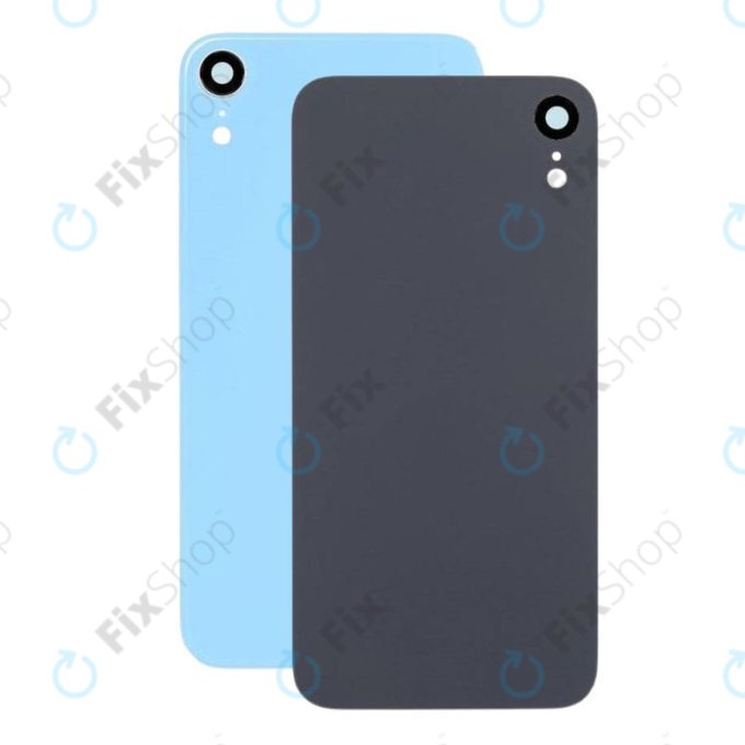 Apple iPhone XR - Backcover Glas + Kameraglas (Blue)