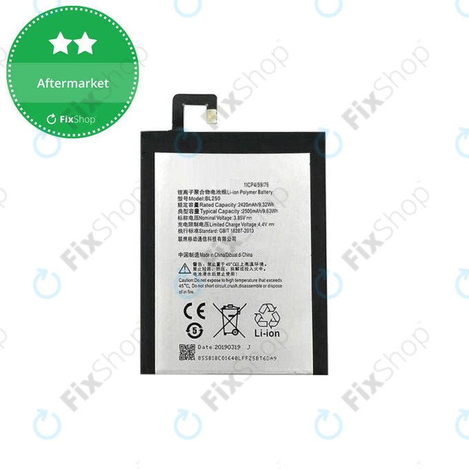 Lenovo VIBE S1 - Akku Batterie BL250 2500mAh