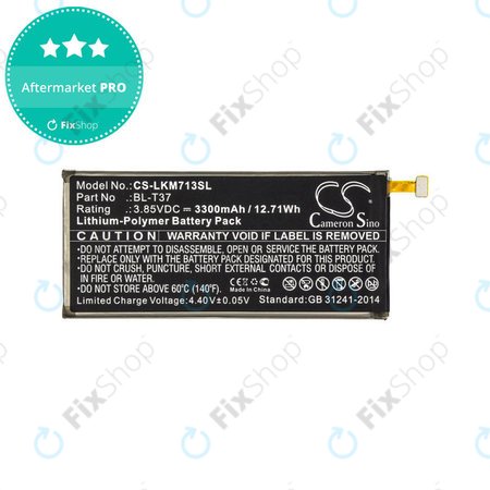 Batterie für LG L713dl, LG LG-Q710al, LG Lm-L713dl, 3300mAh, Li-Pol, 3.85V, BL-T37, HQ