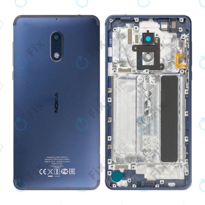 Nokia 6 - Akkudeckel (Tempered Blue) - 20PLELW0016 Genuine Service Pack