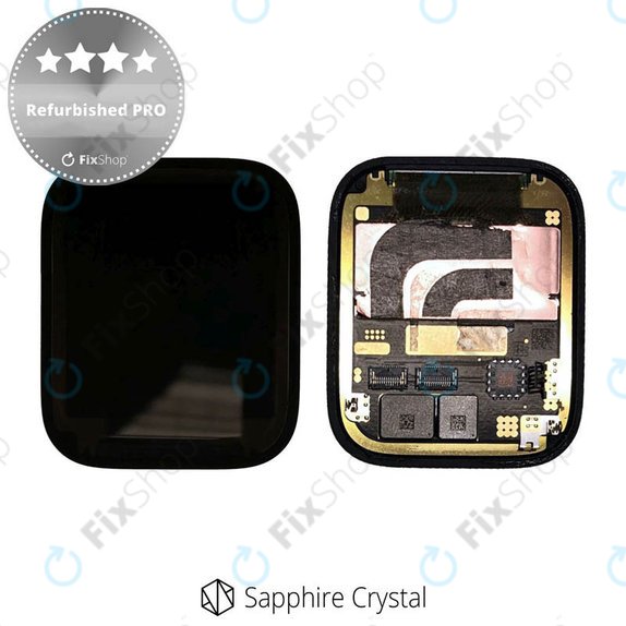 Apple Watch 7 45mm - LCD Display + Touchscreen Front Glas (Sapphire Crystal) Refurbished PRO