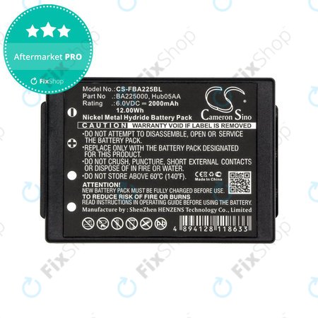 Batterie für HBC Linus 6, Spectrum 1, 2, A, B, 2000mAh, Ni-MH, 6V, BA225000, HQ