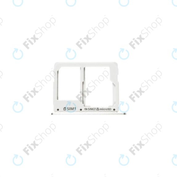 Samsung Galaxy A3 A310F (2016), A5 A510F - SIM + SD Steckplatz Slot (White) - GH98-38665C Genuine Service Pack
