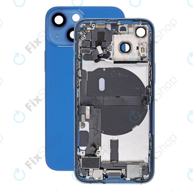 Apple iPhone 13 Mini - Backcover mit Kleinteilen (Blue)