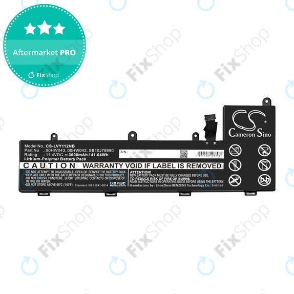 Batterie für Lenovo Yoga 11e, ThinkPad Yoga 11e ChromeBook 20, 3600mAh, Li-Pol, 11.4V, 00HW043, HQ