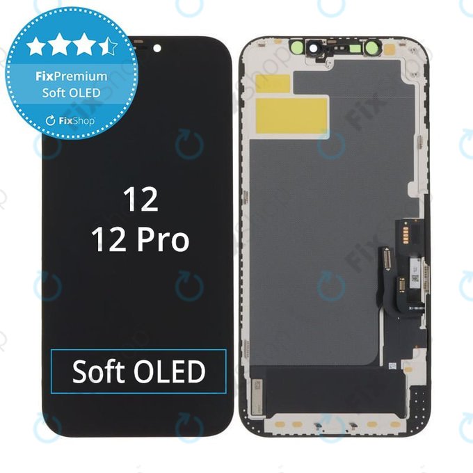 Display Soft OLED für iPhone 12, 12 Pro - Touchscreen + Rahmen, DIAGNOSTIC