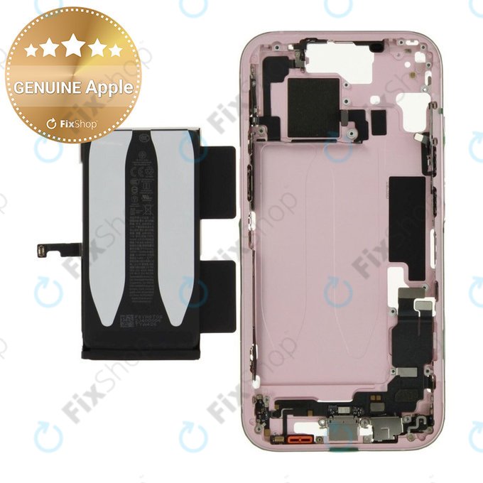 Mittelrahmen mit Batterie für iPhone 15 | Pink | ZD076-00670 | Genuine Apple