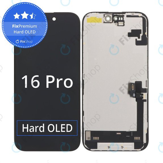 Apple iPhone 16 - LCD Display + Touchscreen Front Glas + Rahmen Hard OLED FixPremium