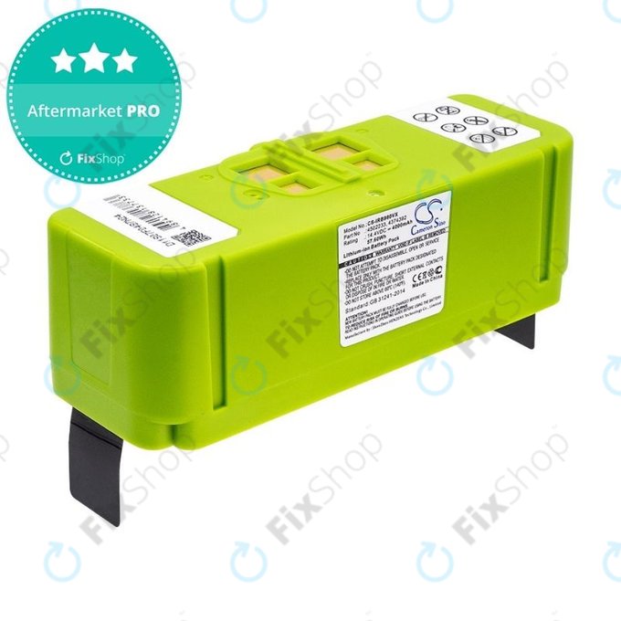 iRobot Roomba 600, 800, 900-series - Akku Batterie 4502233, 4374392, 2130LI Li-Ion 14.4V 4000mAh HQ