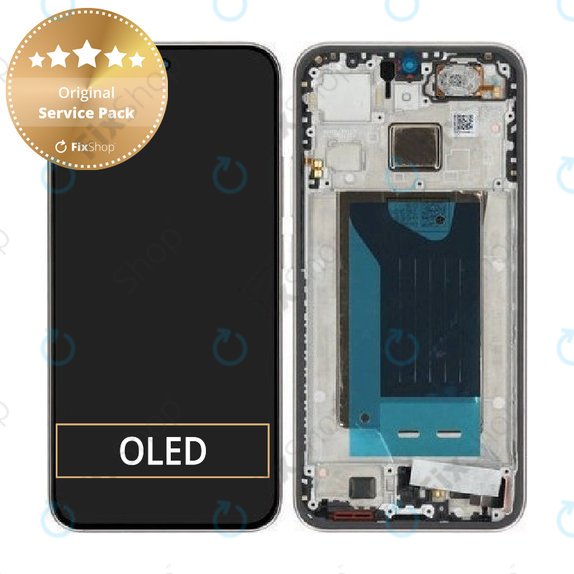 Display für Xiaomi 15T, Rose Gold, Touchscreen-Glas mit Rahmen, 5600030O12A00, Genuine Service Pack