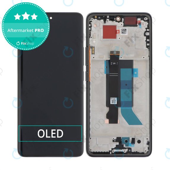 Xiaomi Redmi Note 14 Pro 5G 24090RA29G - LCD Display + Touchscreen Front Glas + Rahmen (Midnight Black) OLED