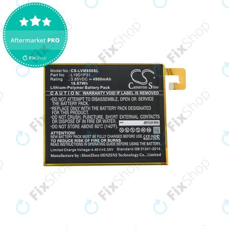 Lenovo Tab M8 - Akku Batterie L19D1P31 4900mAh HQ