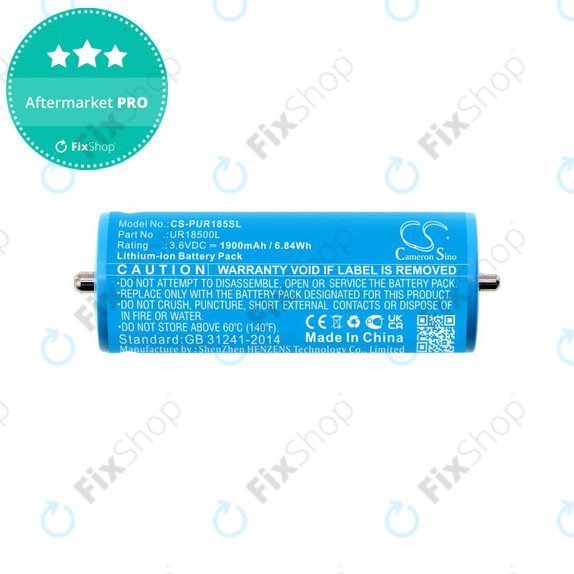 Akku batterie für Braun Silk-épil 5, Silk-épil 7, Silk-épil 9, 1900mAh, Li-Ion, 3.6V, UR18500L, HQ