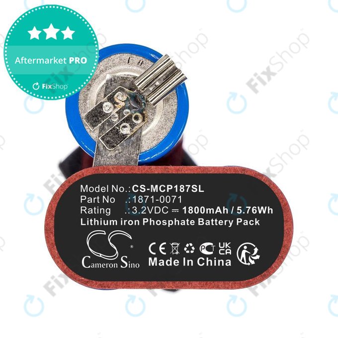 Akku batterie für Ermila Bellina, Moser Chrom Style Pro 1871, 1800mAh, LiFePO4, 3.2V, 1871-0071, HQ