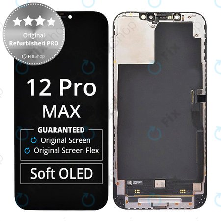 Apple iPhone 12 Pro Max - LCD Display + Touchscreen Front Glas + Rahmen Original Refurbished PRO