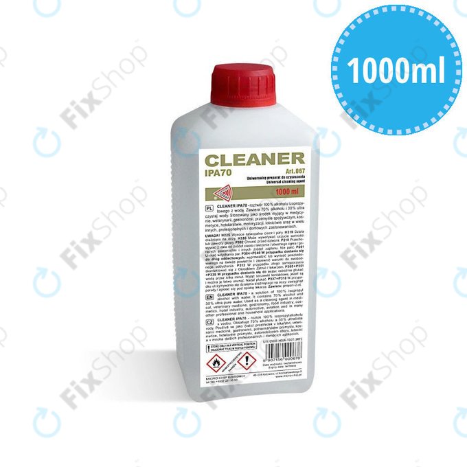 Isopropanol 70%, 1000 ml, Cleanser IPA