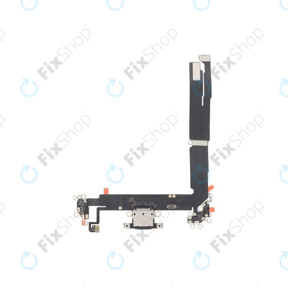 Apple iPhone 16 Plus - Ladestecker Ladebuchse + Flex Kabel (Black)