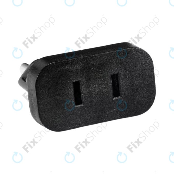 220V Netzstecker-Adapter von US auf EU (Schwarz)