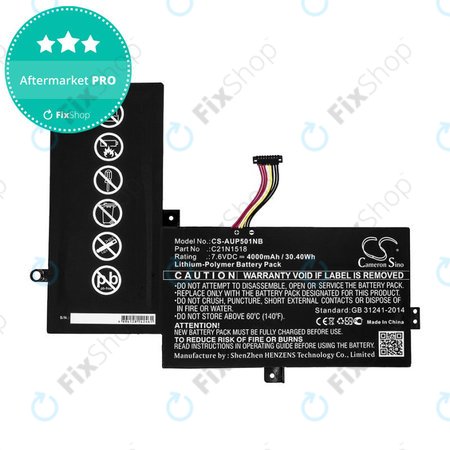 Akku batterie für Asus VivoBook Flip TP501, TP501UA, 4000mAh, Li-Pol, 7.6V, C21N1518, HQ