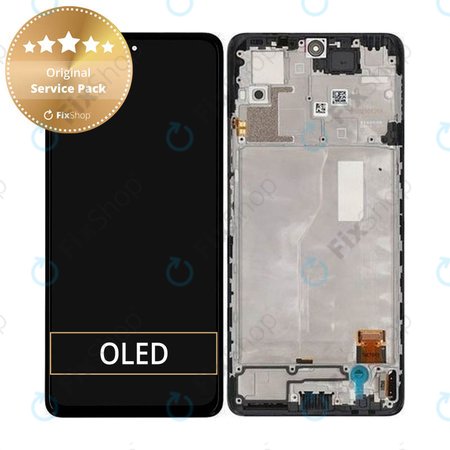 Xiaomi Redmi Note 10 Pro - LCD Display + Touchscreen Front Glas + Rahmen (Onyx Gray) - 56000200K600 Genuine Service Pack