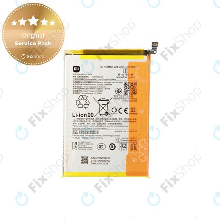 Akku Batterie für Xiaomi 14C 4G, POCO C75, BN5X, 1330101000187A, Genuine Service Pack