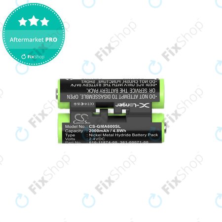 Batterie für Garmin Oregon 600, 650, Astro 320, 430 Striker 4, 2000mAh, Ni-MH, 2.4V, 010-11874-00, HQ