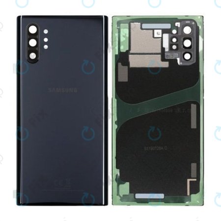 Samsung Galaxy Note 10 Plus N975F - Akkudeckel (Aura Black) - GH82-20588A, GH97-23680A Genuine Service Pack