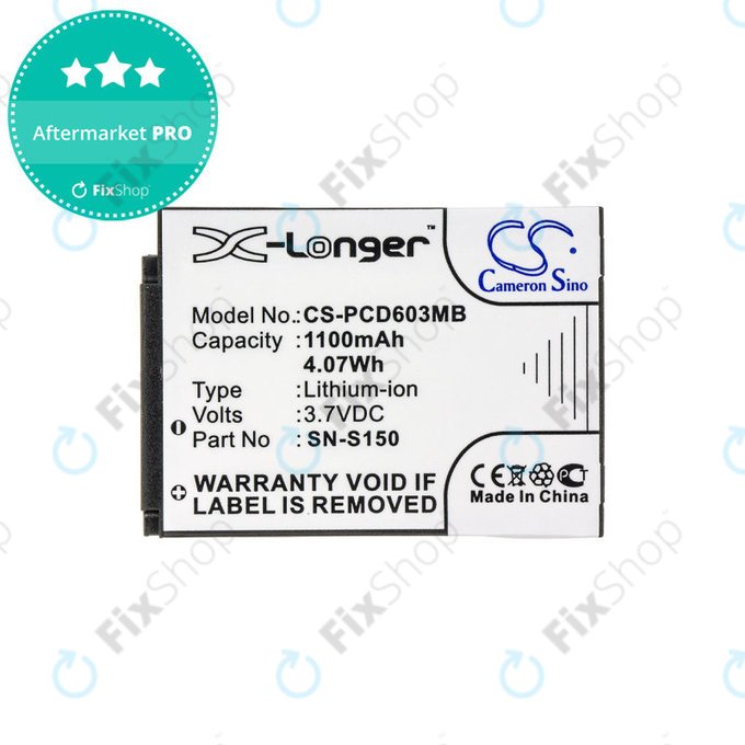 Batterie für Philips SCD 603, 1100mAh, Li-ion, 3.7V, SN-S150, HQ