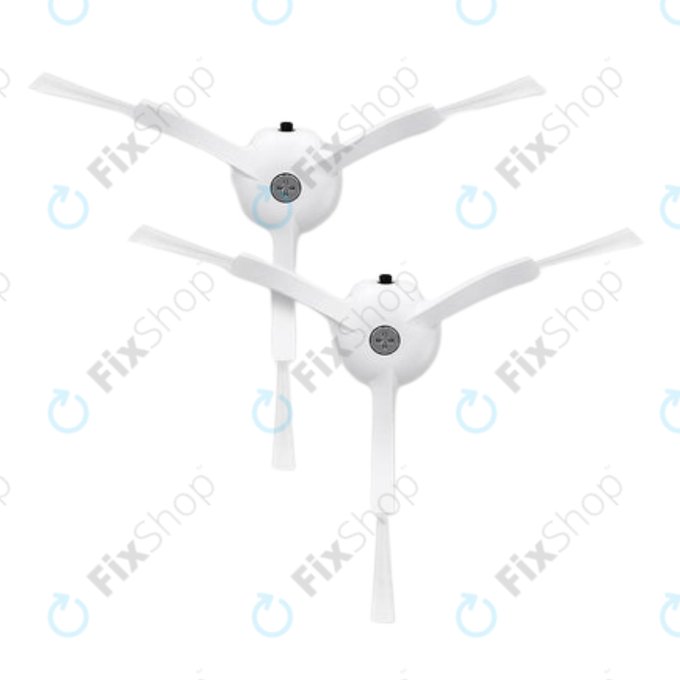 Seitenbürste, 2 Stk., Weiß für Roborock Qrevo MaxV, Pro, Plus, S