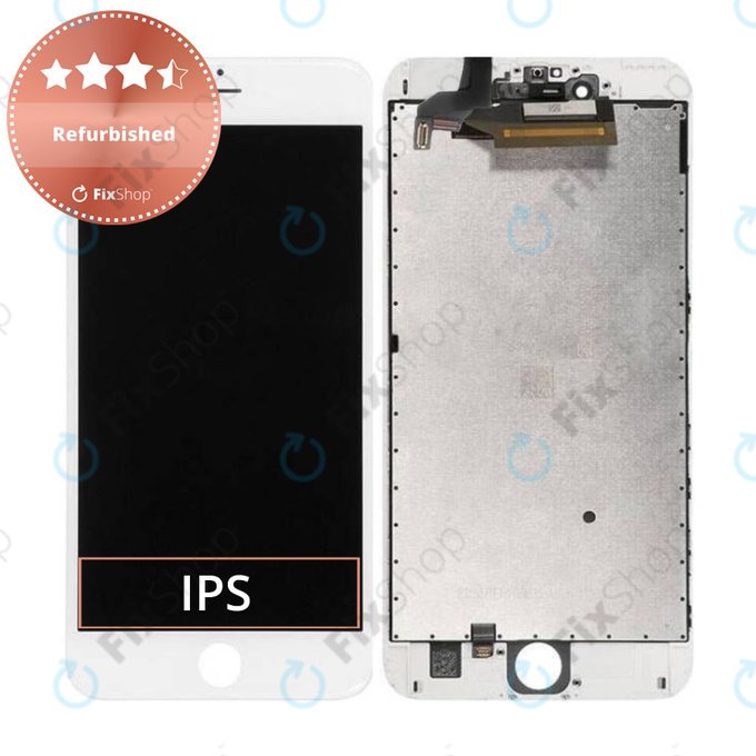 Apple iPhone 6S Plus - LCD Display + Touchscreen Front Glas + Rahmen (White) Refurbished